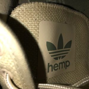 Limited addition adidas hemp shoes